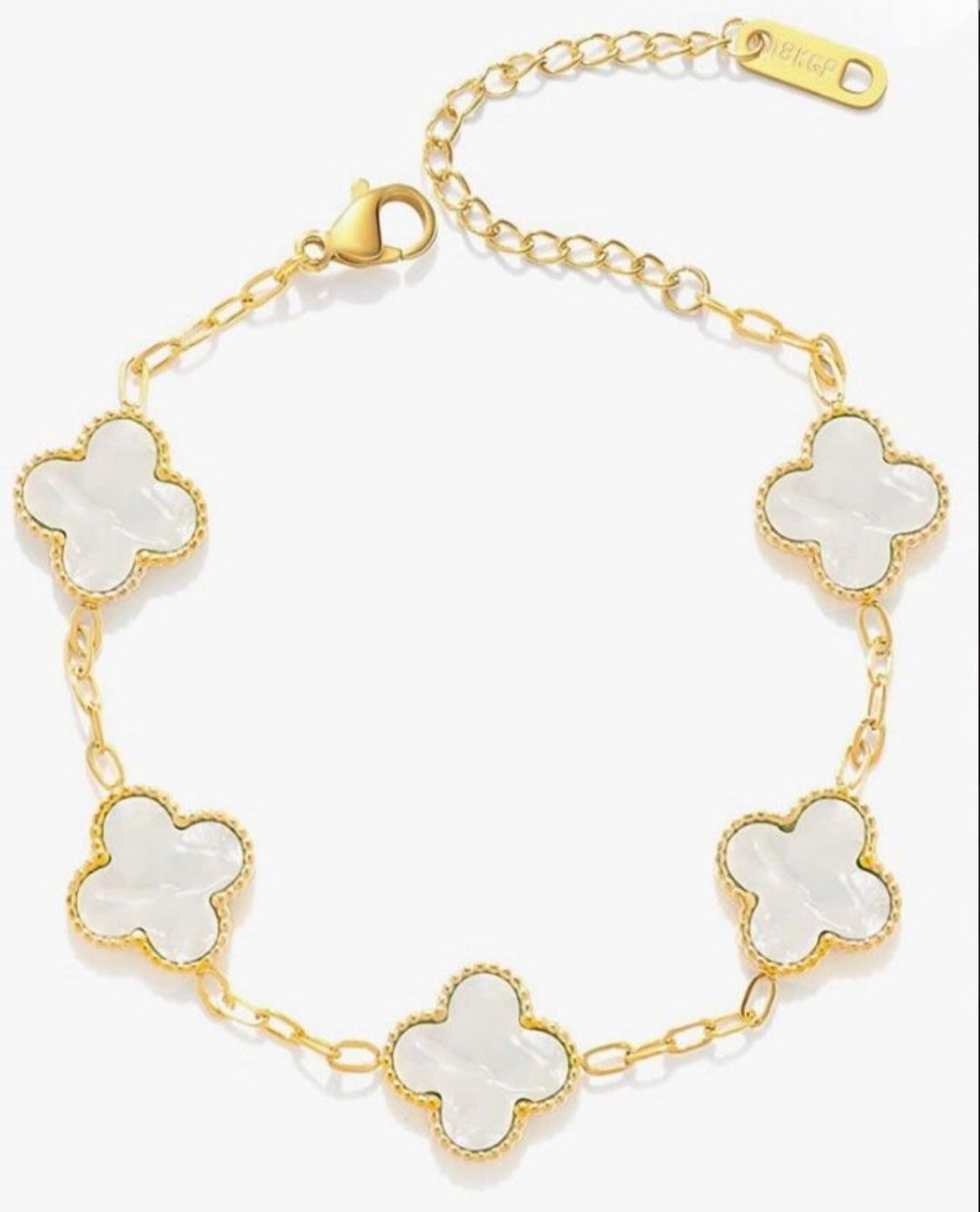 Mother-of-Pearl Clover Bracelet